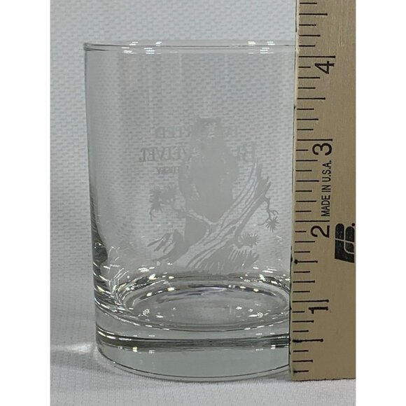 BLACK VELVET Canadian Whisky On The Rocks Glasses White Bear Clear Set of 2 - Picture 11 of 14
